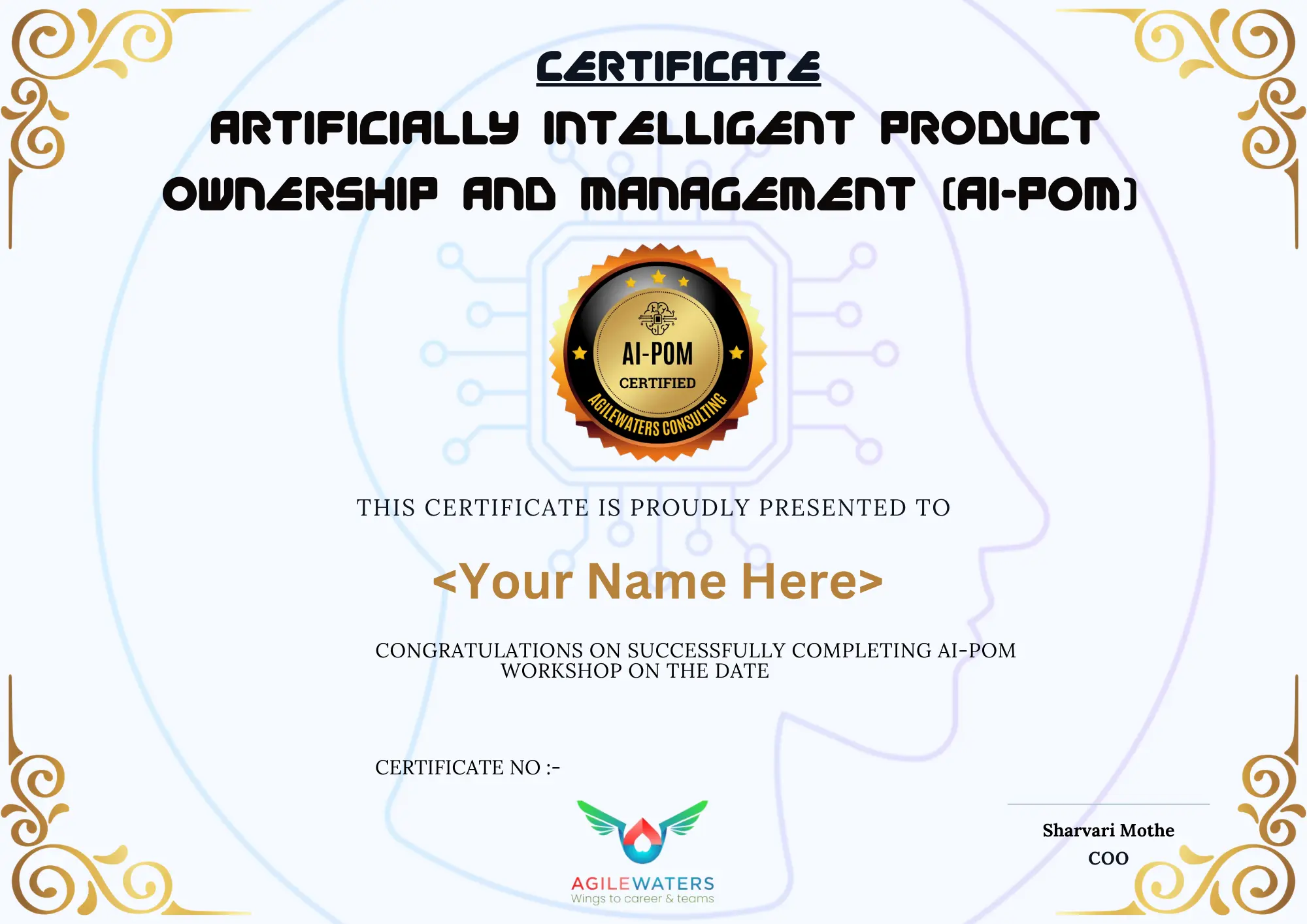 AIPOM Certificate